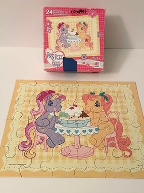 Vintage 2005 My Little Pony G3 Puzzle Pinkie Pie & Rainbow Dash 24pc Complete